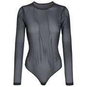 Falke Private Sheer Lines String Body - Svart