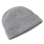 Falke Ribbed Cashmere Beanie - Light Grey