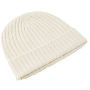 Falke Ribbed Cashmere Beanie - Off-White