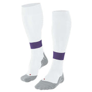 Falke RU Compression Energy Running Knee-High W1 Socks - White/Purple