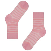 Falke Sensitive Sunset Stripe Socks - Rose Red