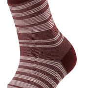 Falke Sunset Stripe Socks - Claret Red