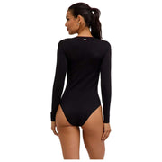 Falke Timeless Cotton Crew Brief Bodysuit - Svart