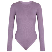 Falke Timeless Cotton Crew Brief Bodysuit - Magnolia Lilac