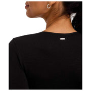Falke Timeless Cotton Crew String Body - Svart