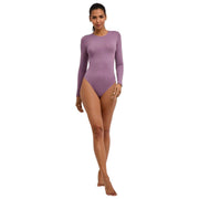 Falke Timeless Cotton Crew String Body - Magnolia Lilac