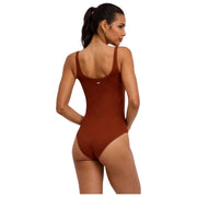 Falke Timeless Cotton Tank Brief Bodysuit - Mink Brown