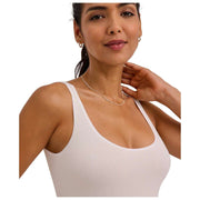 Falke Timeless Cotton Tank String Body - Pearl White
