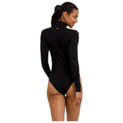 Falke Timeless Cotton Turtle-Neck Brief Bodysuit - Svart