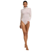Falke Timeless Cotton Turtle-Neck String Body - Pearl White