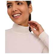Falke Timeless Cotton Turtle-Neck String Body - Pearl White