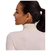 Falke Timeless Cotton Turtle-Neck String Body - Pearl White