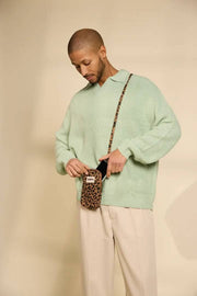 Hindbag Bill telefonväska - Leopard Cinnamon Brown