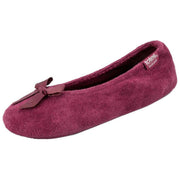 isotoner-terry-ballerina-slippers---burgundy-34523309