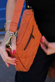 Hindbag Margault Quiltad axelväska - Sienna