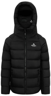Helvetica Mountain Pioneers Sniper Hooded Down Jacket - Svart