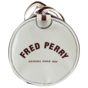 Fred Perry Classic Mini Barrel Bag - Oxblood/Ecru Cream