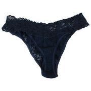 Hanky Panky Signature Lace 3-pack lågväxt stringtrosor - Blushing Rose/Navy/Celeste Blue