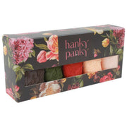 Hanky Panky Signature Lace 5-pack lågväxt stringtrosor - Granit/Woodland/Clay Ole/Mörkt granatäpple/Vanilj