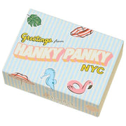 Hanky Panky Signature Spets Låg Ris Tändsticksask 3-pack stringtrosa - Delvis molnigt Blå/Cool Lavendel/Korall