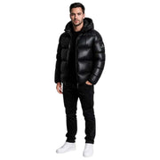 Helvetica Mountain Pioneers Edge Hooded Down Jacket - Svart