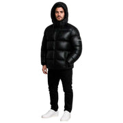 Helvetica Mountain Pioneers Edge Hooded Down Jacket - Svart