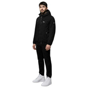 Helvetica Mountain Pioneers Eyeblock Hooded Windbreaker Jacka - Svart