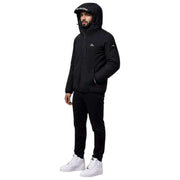 Helvetica Mountain Pioneers Eyeblock Hooded Windbreaker Jacka - Svart