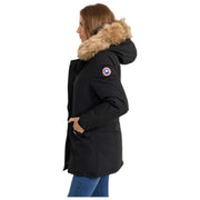 Helvetica Mountain Pioneers Lilli Hooded Parka Jacka - Svart/Naturlig