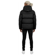 Helvetica Mountain Pioneers Middle Block Hooded Down Jacka - Svart
