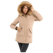 Helvetica Mountain Pioneers Sarah Hooded Parka Jacka - Taupe Beige