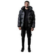Helvetica Mountain Pioneers Silver 2 Hooded dunjacka - Svart
