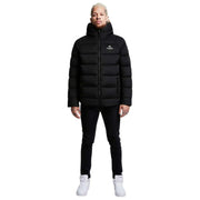 Helvetica Mountain Pioneers Sniper Hooded Down Jacket - Svart