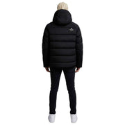 Helvetica Mountain Pioneers Sniper Hooded Down Jacket - Svart