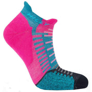 Hilly Active Socklets - Fluo Pink/Teal Green