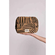 Hindbag Alix Extra Large Necessär - Cinnamon Zebra Brown