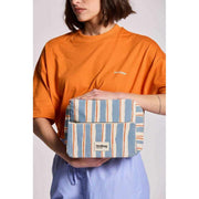 Hindbag Alix Extra Large Necessär - Orange/Blue Stripes