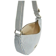 Hindbag Andrea Half Moon Bag - Blue Stripes