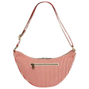 Hindbag Andrea Half Moon Bag - Red Stripes