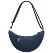 Hindbag Andrea Half Moon Bag - Sammet Marinblå