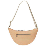 Hindbag Andrea Woven Half Moon Bag - Korallröd