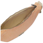 Hindbag Andrea Woven Half Moon Bag - Korallröd