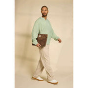 Hindbag Ava Small 13-tums Laptop-fodral - Leopard Cinnamon Brown