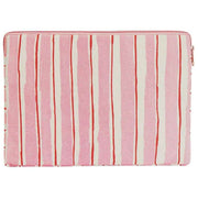 Hindbag Ava Small 13-tums laptopfodral - röda/rosa ränder