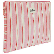 Hindbag Ava Small 13-tums laptopfodral - röda/rosa ränder