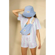 Hindbag Bob Terry Bucket Hat - Molnblå