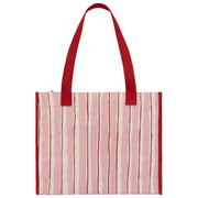 Hindbag Claude Tygväska - Röda/rosa ränder