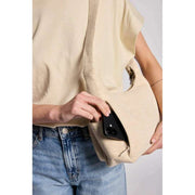 Hindbag Emile Multi Pocket Axelväska - Jute Beige