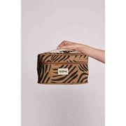 Hindbag Gaspard Makeupväska - Zebra Cinnamon Brown