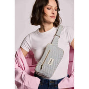 Hindbag Harry Rectangle Bum Bag - Blue Stripes